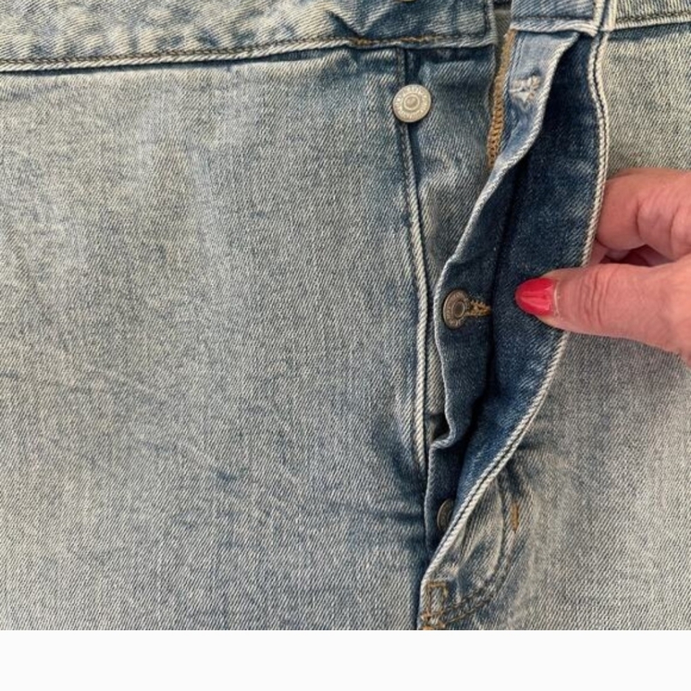 NEW Old Navy Denim Mini Skirt High Rise Secret Slimming Pockets Plus Size 28 - Picture 5 of 13